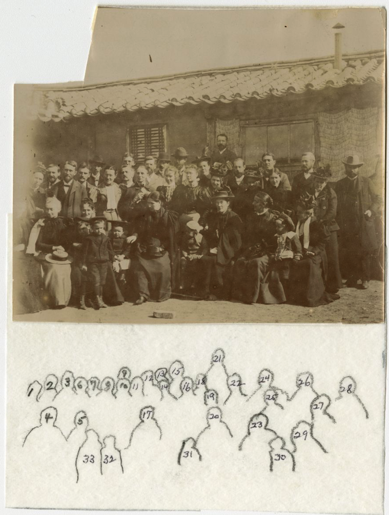 1897년경 내한 북장로회 선교사들 단체사진(21번 아담스 선교사)